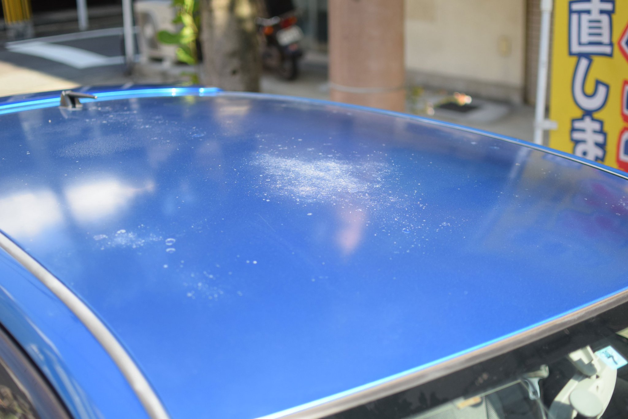 車の修理 Com板金塗装専門店 V Tvittere トヨタ カローラ ランクスのルーフ ボンネットの板金塗装 でお預かりしました ありがとうございます 経年劣化による色褪せ 色剥げです 赤 青等原色のお車には多い症状です 車の修理 Com板金塗装専門店 V Tvittere トヨタ カローラ ランクスのルーフ ボンネットの板金塗装 でお預かりしました ありがとうございます 経年劣化による色褪せ 色剥げです 赤 青等原色のお車には多い症状です