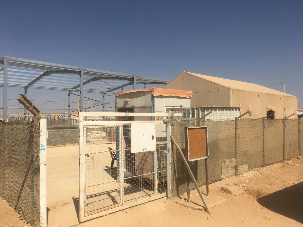 NGO_JEN_MEast's tweet photo. Many activities e.g. Children club(hygiene promotion) or Women Group(sewing mattress cover) are held in our community centers @ZaatariCamp . https://t.co/69v4bgK55E