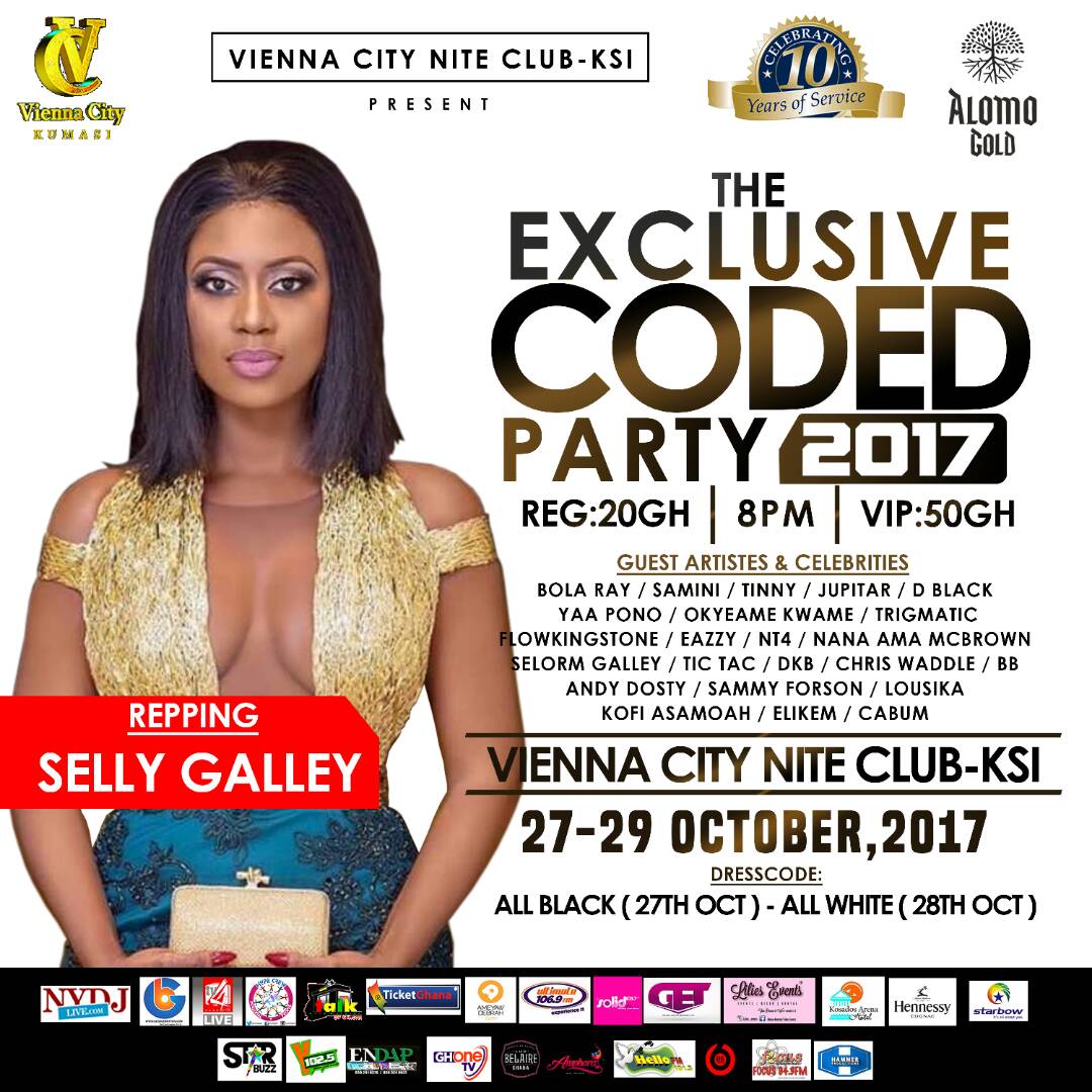 nydjlive's tweet photo. #TheExclusiveCodedParty coming off from October 27 - October 29 inside Vienna City, Kumasi. 3 days non stop partying https://t.co/ZkKLL5yVVH