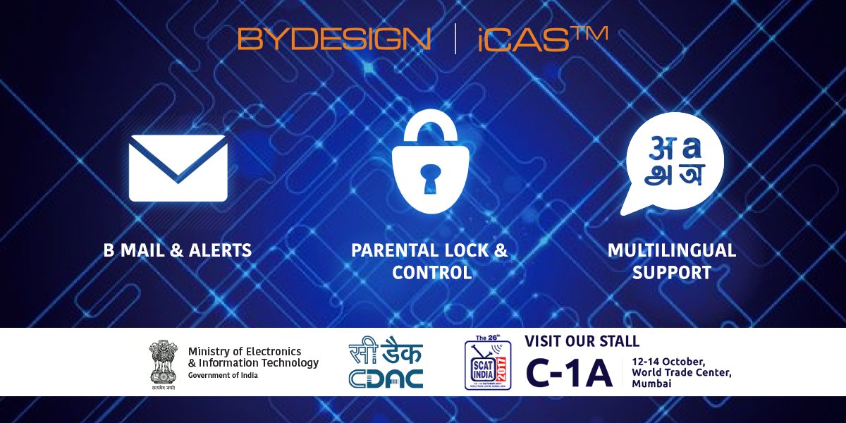ByDesignIndia's tweet photo. Meet us at #SCaTINDIA, Mumbai to know about iCAS(TM) and its features
#MakeInIndia #DigitalIndia #OurDigitalWorld
https://t.co/i5jVqYVSPo https://t.co/djIaQc2x74