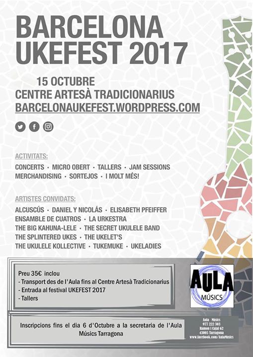 Us recordem que aquesta setmana és l'UKEFEST, si encara no us heu apuntat podeu passar per la secretaria de l'escola a fer-ho!