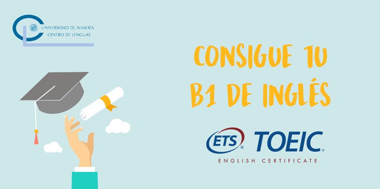 Aún no tienes el B1? Vas de ERASMUS? Abierto plazo examen TOEIC 20/ 11/2017! y curso INTENSIVO preparaló!@ualmeria
  clenguas.ual.es