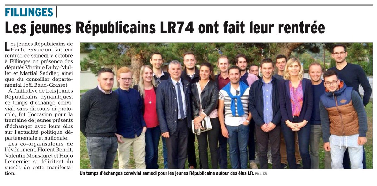ValentinM74's tweet photo. Rentrée des Jeunes Républicains 74 .@DubyMuller .@MartialSaddier #lesrepublicains #lr74 https://t.co/ln4w6nEUPt
