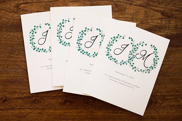 #TuesdayTip
Personalize your wedding with your and your partner's first initials. They look sharp stamped on a minimalist wedding program.