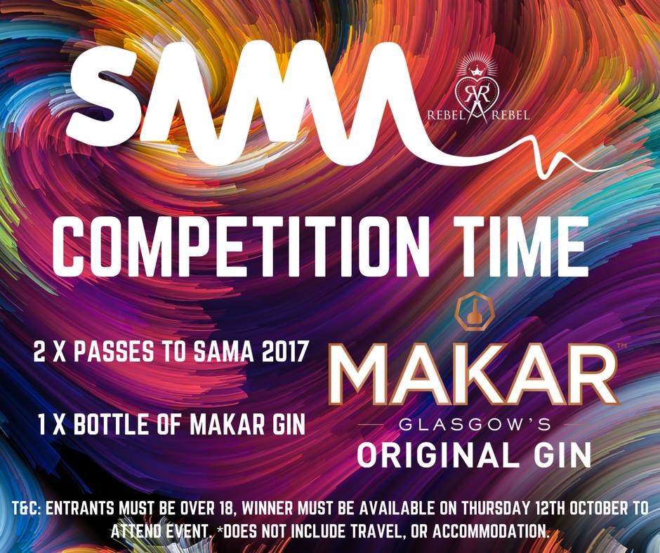 MakarGlasgowGin's tweet photo. Here's your chance to win 2 tickets for @OfficialSAMA & a bottle of MAKAR @calledWHITE #SAMA17 enter at https://t.co/j5XqLCpNDU https://t.co/O2oSp481Ta