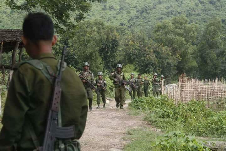 AA never help their arakan ppl,then they fake n lie to call army for help to arakan villagers  then AA ambush to Myanmar army.Soldiers down.