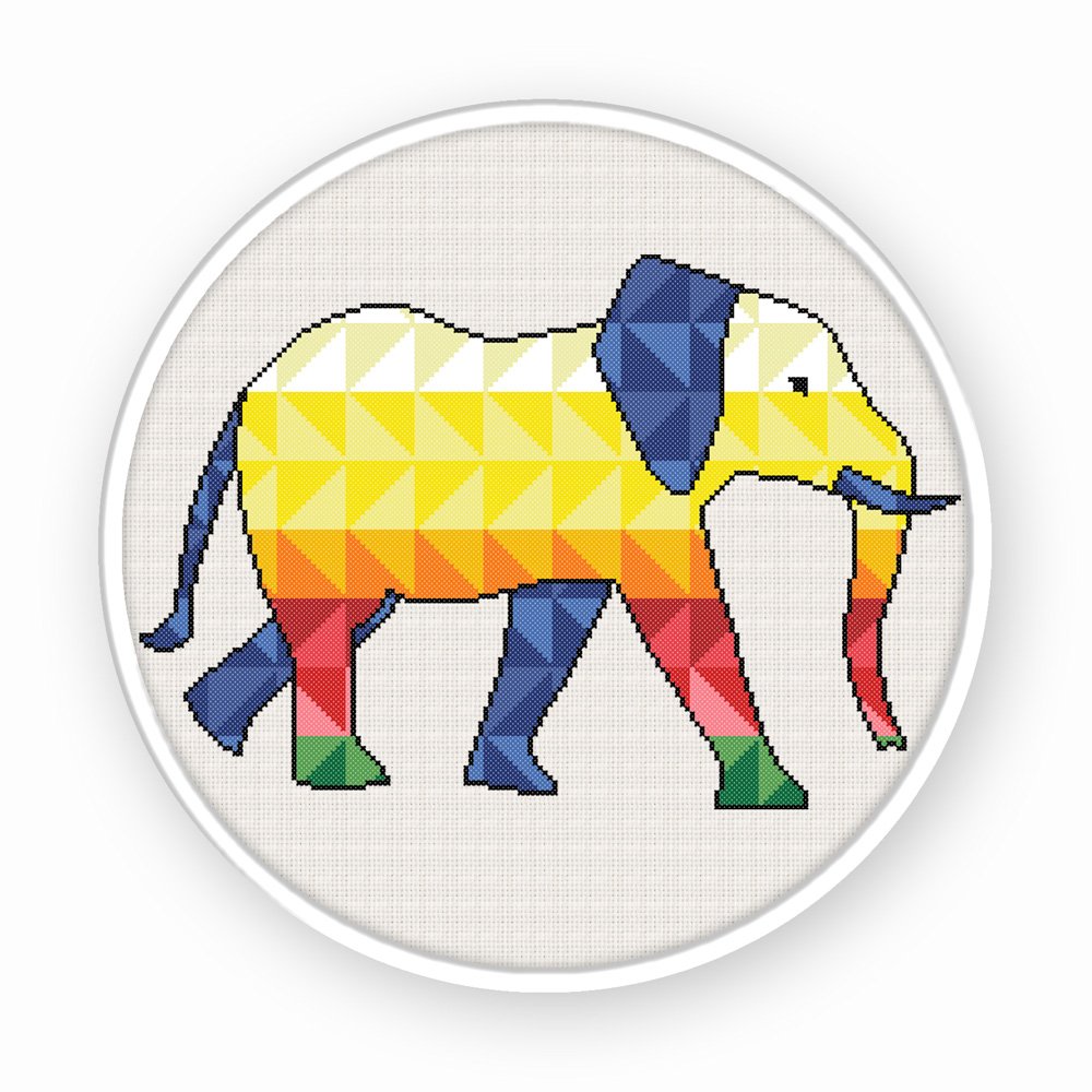 Elephant Cross Stitch Pattern. animal cross stitch. Modern Cross Stitch #crossstitchpattern, #geometriccrossstitch
etsy.com/listing/524582…
