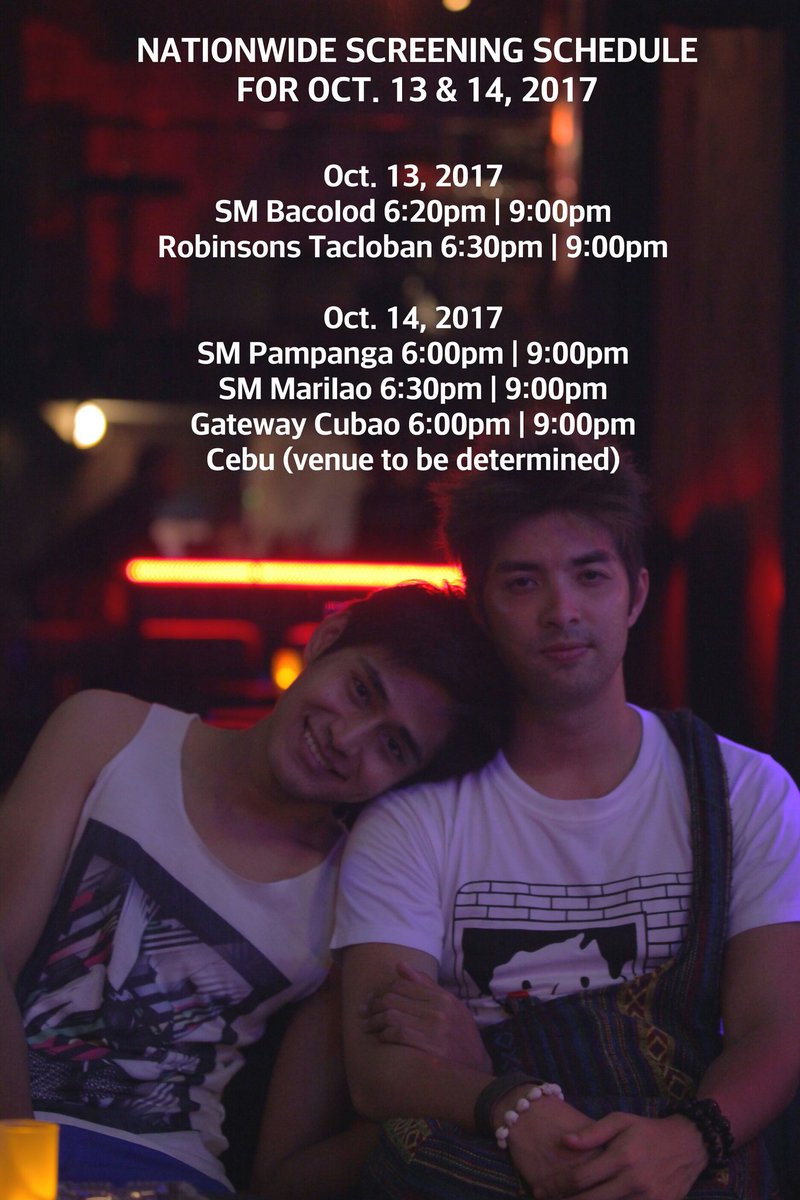 143ThankYou's tweet photo. Here's our natiomwide screening schedule for Oct. 13. and 14. Laban bes! https://t.co/j0bxt1nXcZ