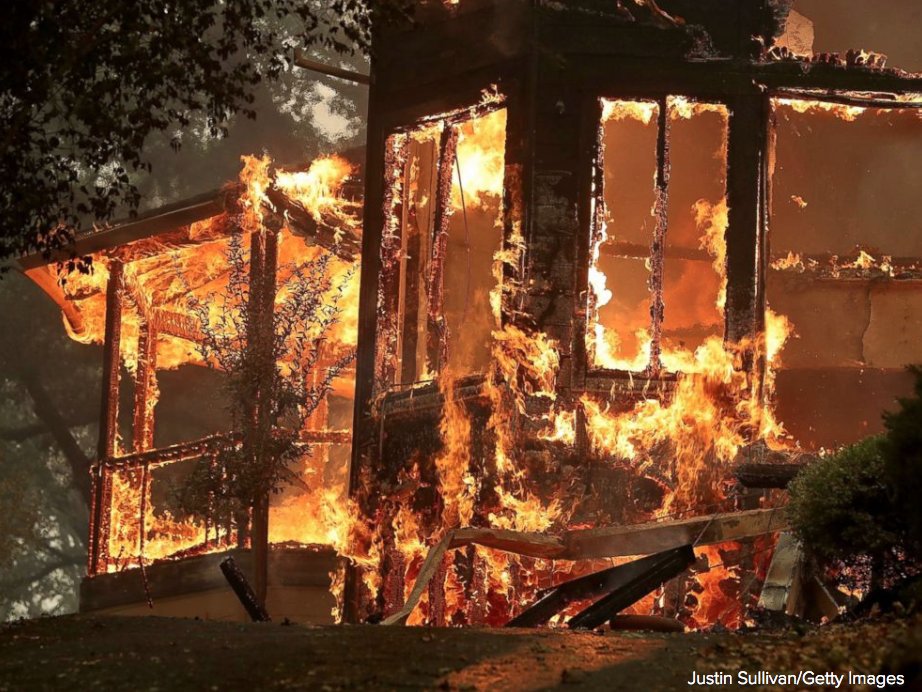 ABC's tweet photo. California governor declares state of emergency in five counties due to deadly wildfires. https://t.co/dCNOxFA90F https://t.co/yyuMqRNznF