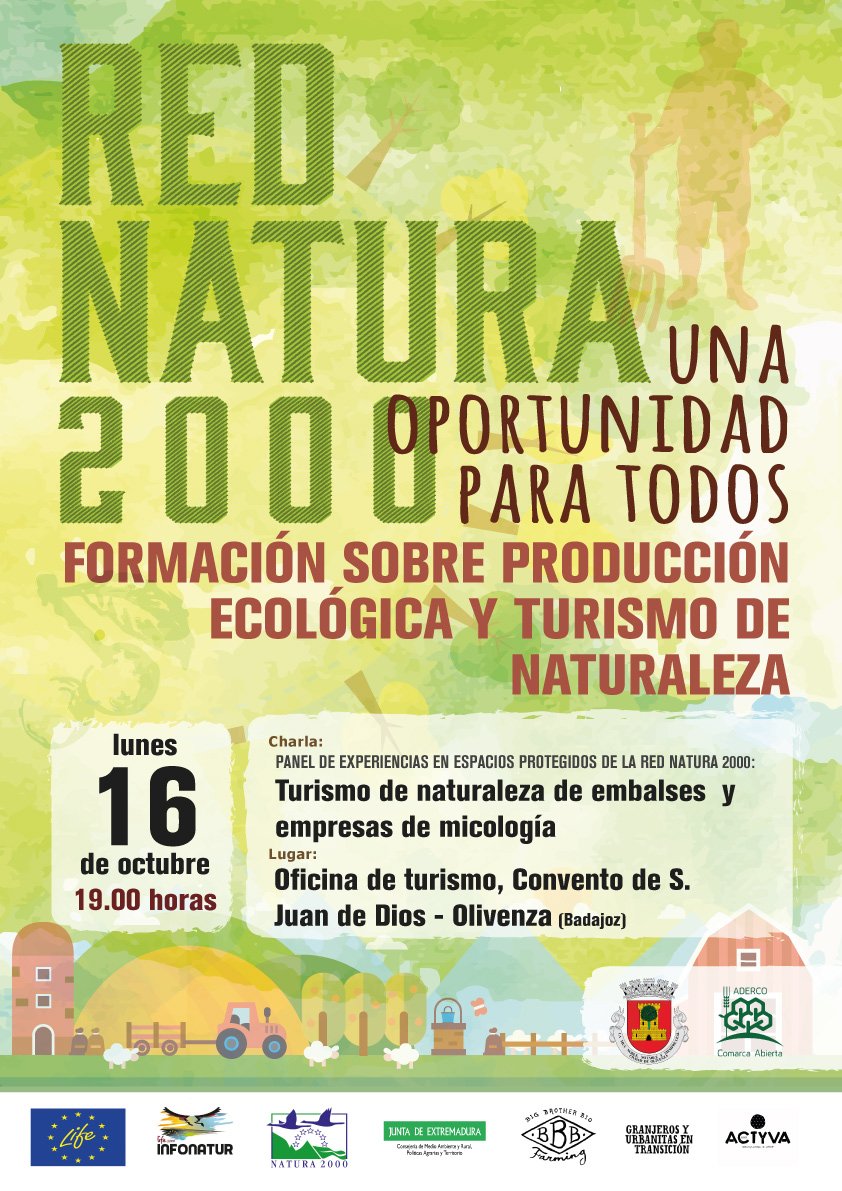 Experiencias reales en turismo de naturaleza mostrarán en #Olivenza potencialidades empresariales de <a href="/RedNatura2000/">Red Natura 2000</a> ayuntamientodeolivenza.com/un-panel-de-ex…