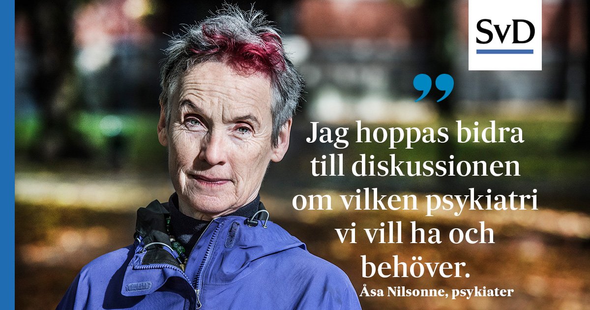Idagsidan's tweet photo. Som nybliven psykiater tog @asanilsonne ett beslut: att inte skriva ut #psykofarmaka . #psykiatrin #lyckopiller https://t.co/Np18fJC0ye https://t.co/g1hOPTwjH5
