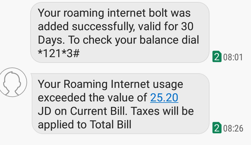 HAsmar's tweet photo. @ZainJo sells data roaming bundle in country where u cant use it and invoice u for ur usage https://t.co/IjoAVNwerM