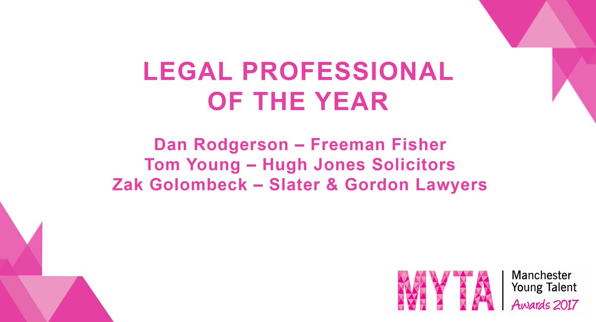 JCIManchester's tweet photo. The shortlist for #MYTA17 Legal Professional of the Year is... https://t.co/p1k4YIvQSl