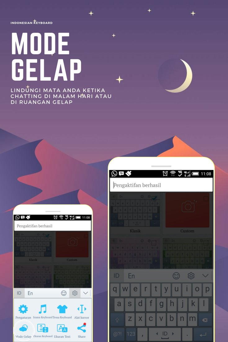 idkeyboard's tweet photo. Suka chatting malam-malam? Jangan lupa aktifkan MODE GELAP, hanya dengan aplikasi "Indonesian Keyboard"

https://t.co/cKLkbYcNWq https://t.co/TEU0VUtnnP