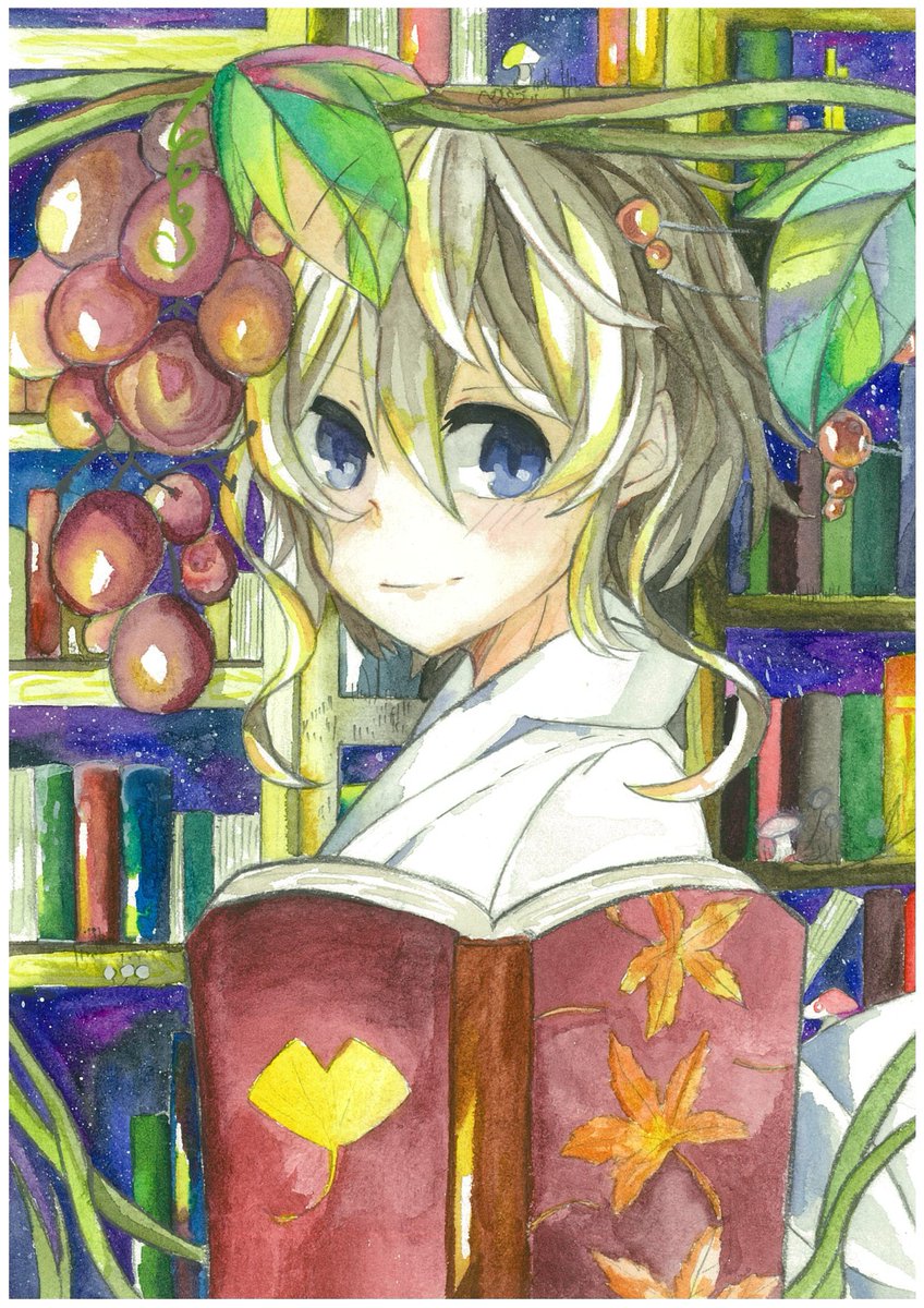 美術デザイン進学 イラコン 高校生イラストコンテスト17in川越 結果発表 共通テーマは 秋 最優秀賞は小川町立西中学校 広がる夜空に秋を重ねて 優秀賞はふじみ野市立葦原中学校 秋がいっぱいウサギジュース つづく