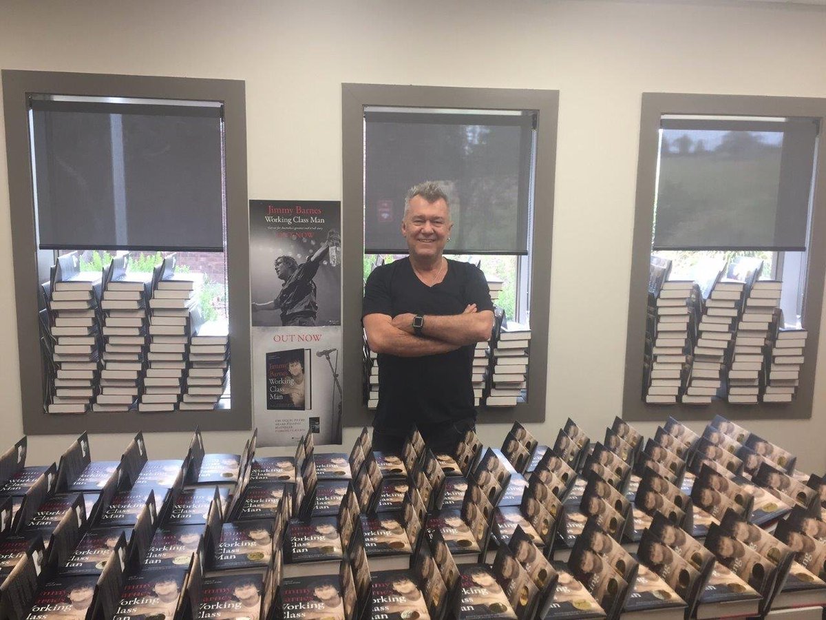 JimmyBarnes's tweet photo. HELP! They have me locked up and signing these books all day!
Thanks for all the pre-orders, I may not have a right arm after this week... https://t.co/0beCg4PCTw