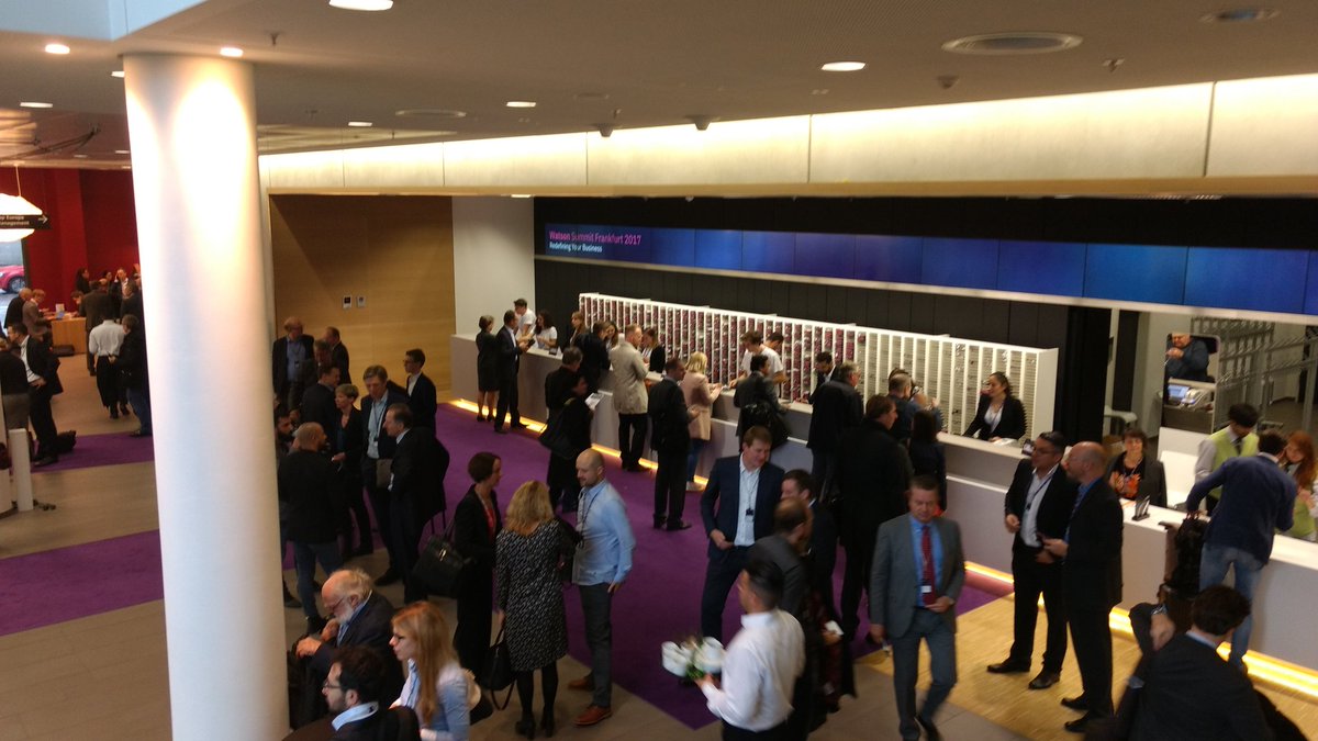 clemensechter's tweet photo. Los geht's in Frankfurt auf dem #WatsonSummitFR @IBMDeutschland https://t.co/qWomugkWm8