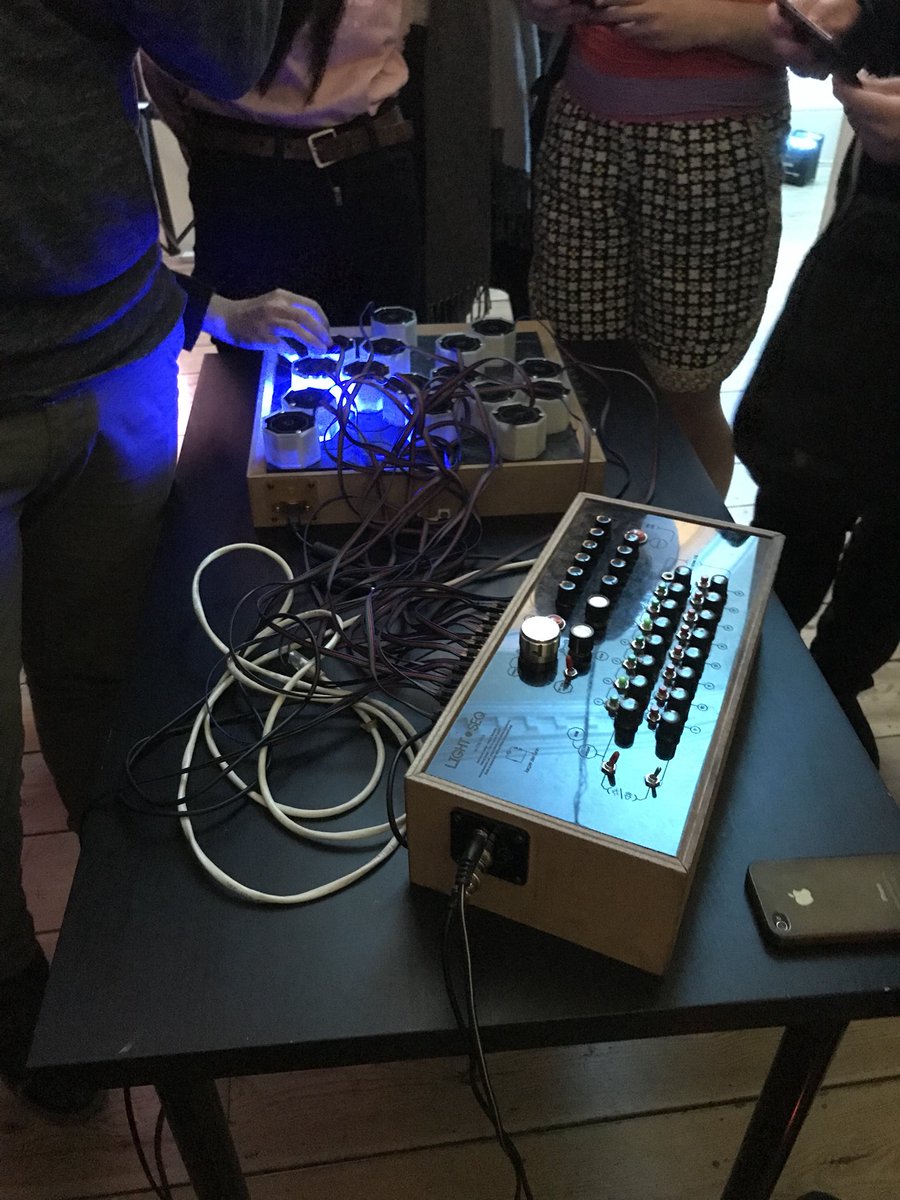 londonmet_music's tweet photo. Some of our students enjoyed a talk and performance at Somerset House last night with Kacper Ziemianin and his LightSeq creation. #musictech https://t.co/eJQBaFdmLJ