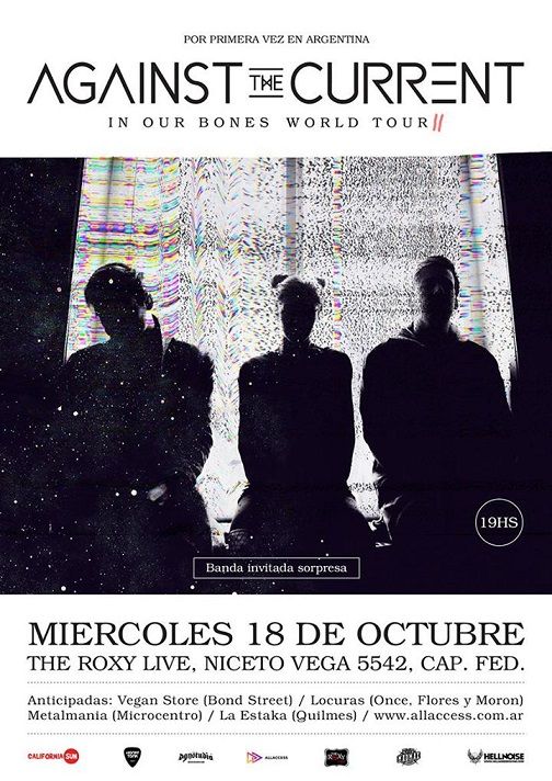 webderock's tweet photo. Against The Current por primera vez en Argentina, el miércoles 18 de octubre en The Roxy Live   https://t.co/IAKYdBM4KS https://t.co/Q1UOcDmkhi