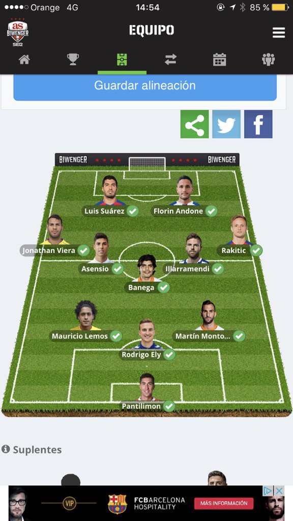 DavidGlez84's tweet photo. @futSofaScore @JornadaPerfecta @JornadaFantasy @alinealiga @biwenger como lo veis para esta jornada ? https://t.co/1vbDhpea60