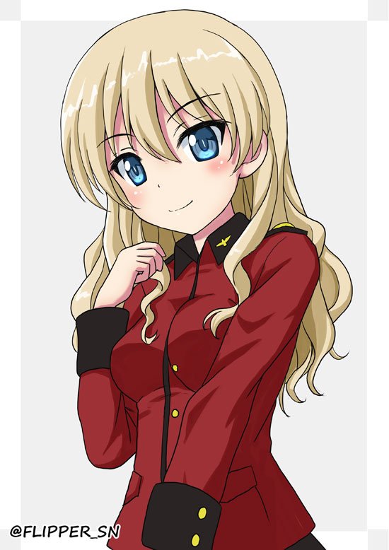 Flipper ガルパン版深夜のお絵描き60分一本勝負 ガルパン版深夜のお絵描き60分一本勝負 お題 ダージリン 髪を解いたダージリン様 T Co Gfnkeuqdlt Twitter