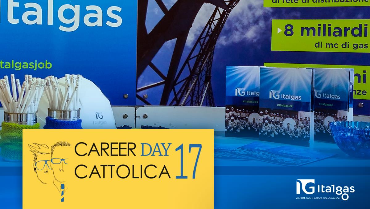 Italgas partecipa al <a href="/CareerDayCatt/">Career Day Cattolica</a>: venite a trovarci oggi fino alle 17.30 per scoprire le opportunità per i giovani laureati! #Italgasjob