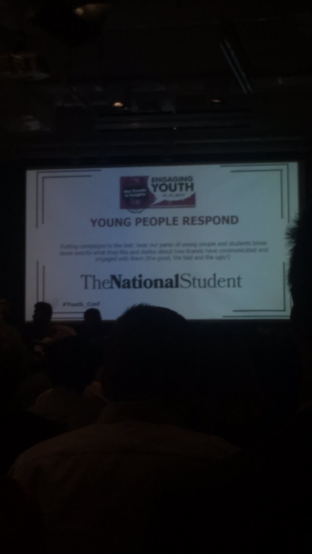 BigChoiceGroup's tweet photo. Round 2 with the @NationalStudent panel at the #youth_conf 🙌🏻 This time giving their feedback on brands they love and brands they loathe https://t.co/j0O6YSW7e8