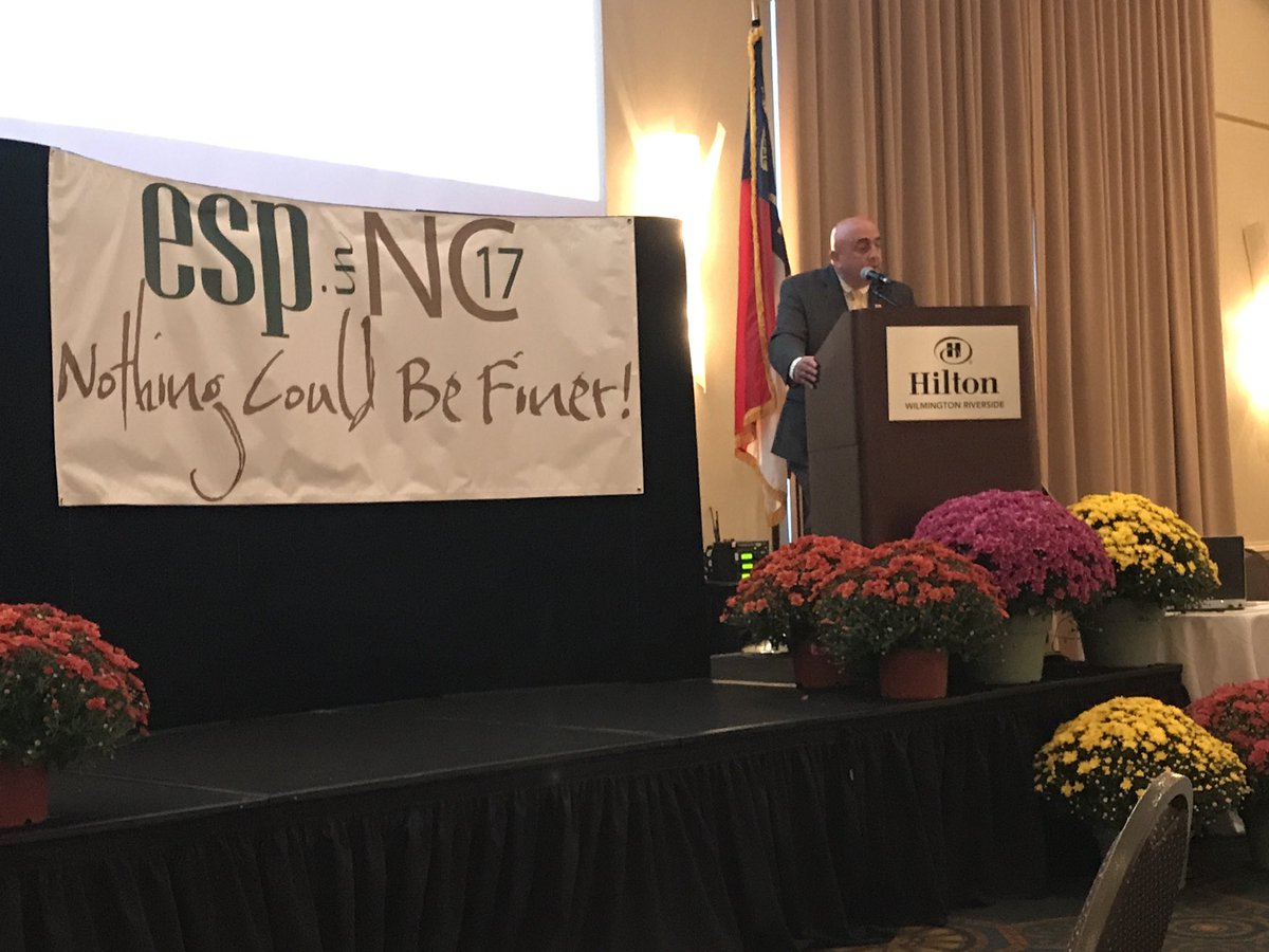 Welcome to NC from our NC State Extension Director!  #ESPinNC2017