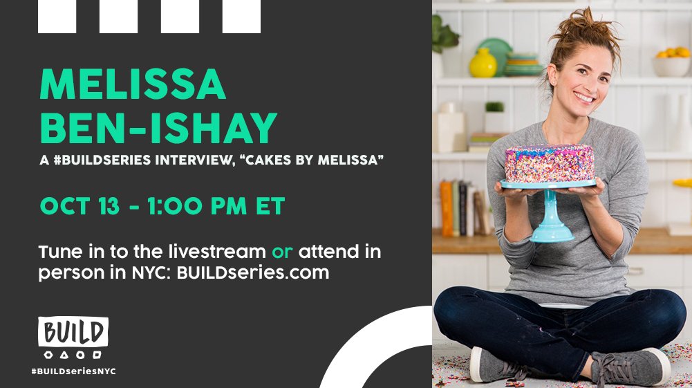 Baked by Melissa (@bakedbymelissa) on Twitter photo #NYC! Come hear Melissa talk #cakesbymelissa Friday at 1pm! 🌈✨ Free tickets here -> bit.ly/2gsOPz8 <a href="/BUILDseriesNYC/">BUILD Series</a> #bakedbymelissa #NYC! Come hear Melissa talk #cakesbymelissa Friday at 1pm! 🌈✨ Free tickets here -> bit.ly/2gsOPz8 <a href="/BUILDseriesNYC/">BUILD Series</a> #bakedbymelissa