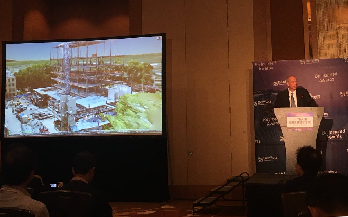 cubecities's tweet photo. John Messner from @penn_state showing off their use of @CesiumJS with @BentleySystems reality capture software at #YII2017 https://t.co/SFVNVLe5bh