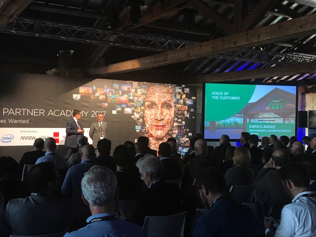 NetApp_Italia's tweet photo. Alla #NetAppPA17 il caso di  Viridea, eccellenza del Garden con il progetto #AllFlash @ElmecTwitt @NetApp_Italia https://t.co/tzkxwEHW4P