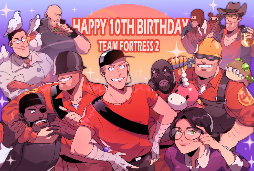 5unri5e666's tweet photo. Happy Birthday Team Fortress 2  🎂✨✨✨ https://t.co/OR3PiiYwSi