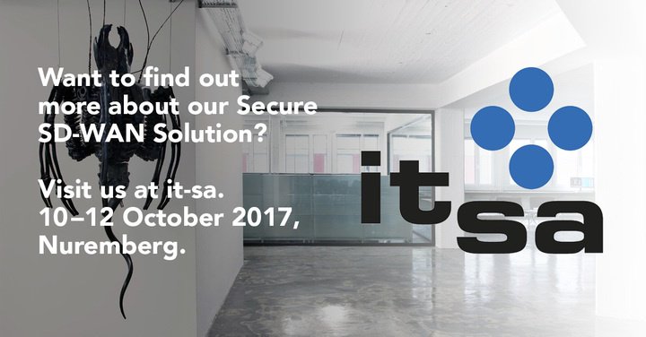 MartinBosshardt's tweet photo. it-sa 2017 is up and running. Meet our colleagues in Halle 10, Stand 411 to discuss the latest trends in SD-WAN and Security. https://t.co/3IK0cnbIEf