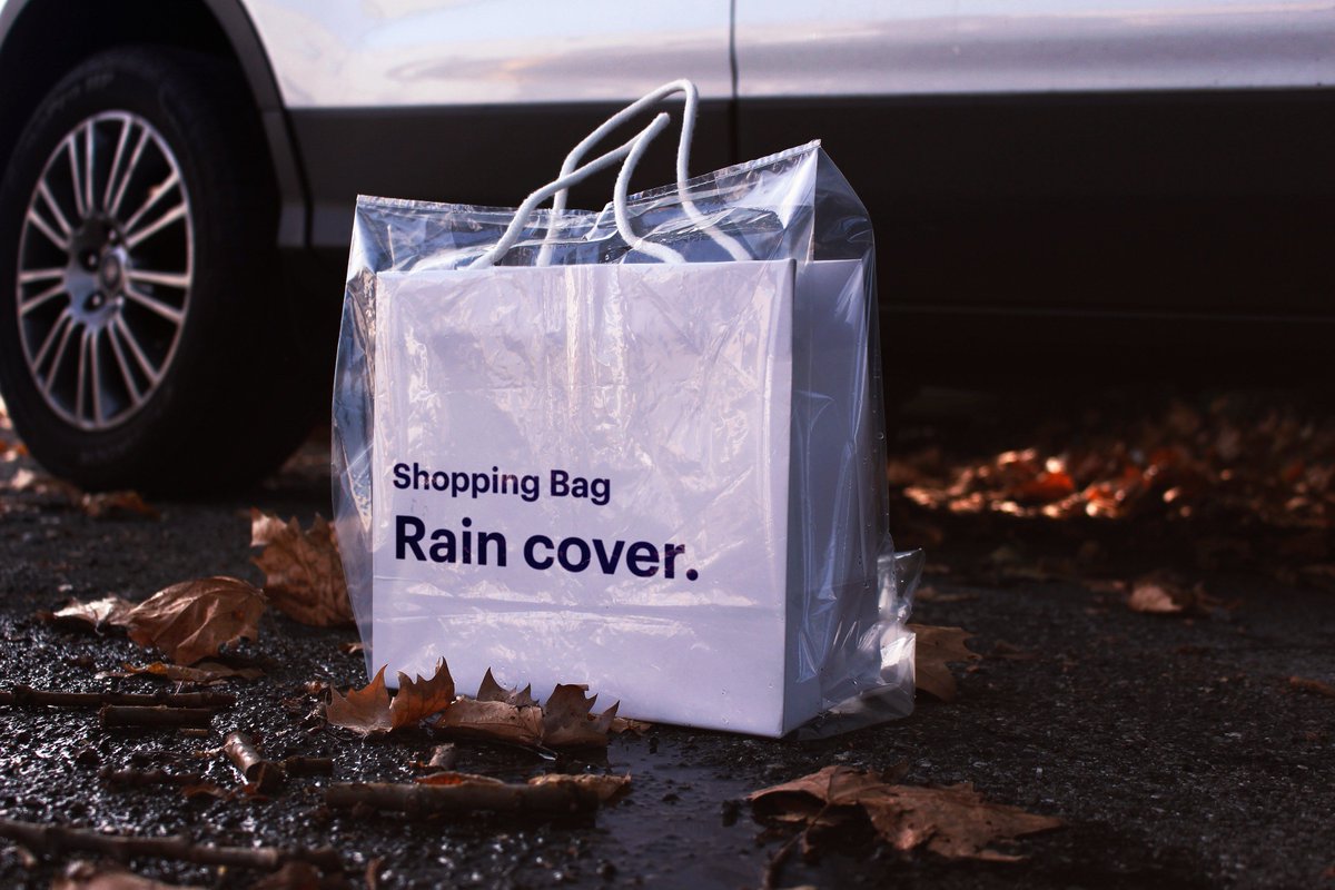 X 上的DxG Packaging：「Shopping Bag Rain Cover!  # ShoppingBag #Luxury #Design #Packaging #plastic #rain #cover #Accessories   / X