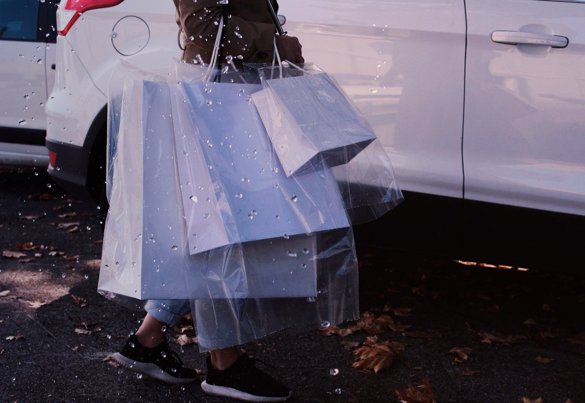 Shopping Bag Rain Covers