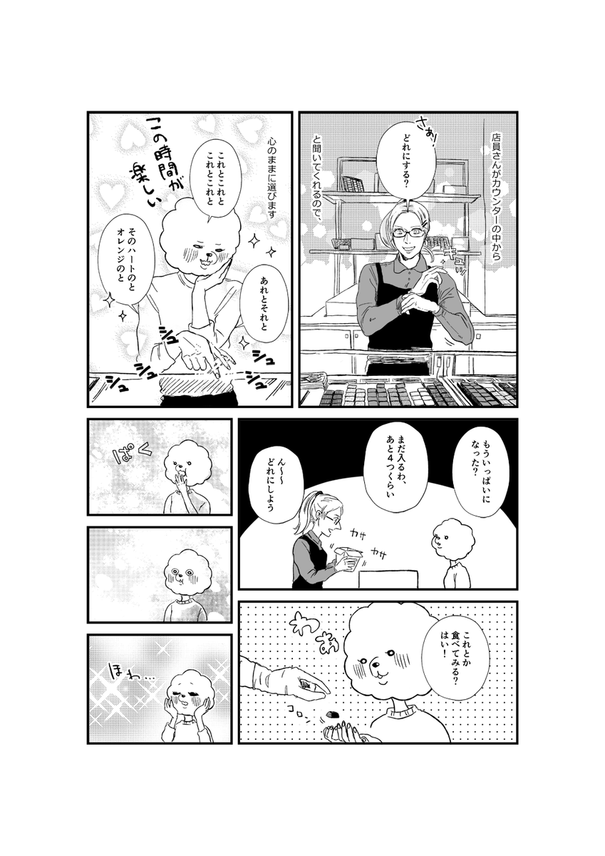 ベルギーのチョコレート屋さんのことについて描きました。 