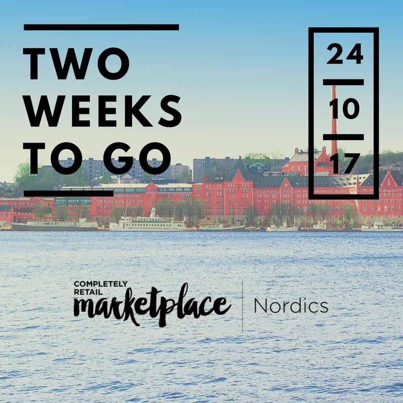Two weeks until the inaugural Completely Retail Marketplace Nordics #CRMPNORDICS Have you registered yet?  hubs.ly/H08S3WW0