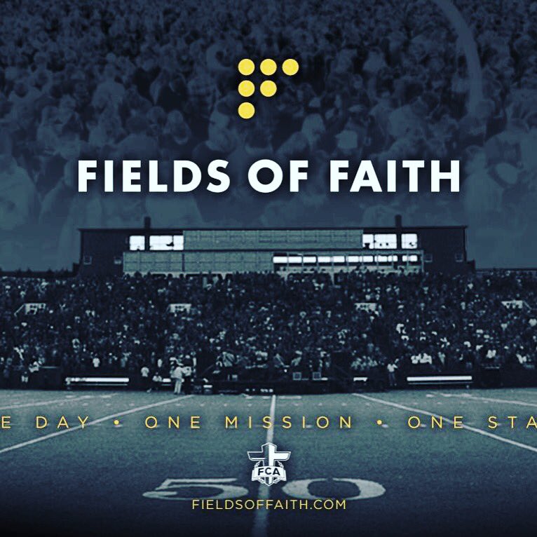 Join us for Fields of Faith event TOMORROW (Oct. 11) at Riverside HS from 7:30-8:45pm! ONE DAY. ONE MISSION. ONE STAND!