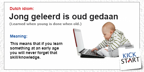 KickstartSchool's tweet photo. Have you ever heard this #dutchexpression before? #dutchidiom #dutchschool #KickstartSchool https://t.co/EtPzLIDtC7