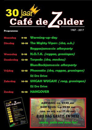 uitloper groningen on twitter: "cafÉ de zolder 30 jaar ska en reggae