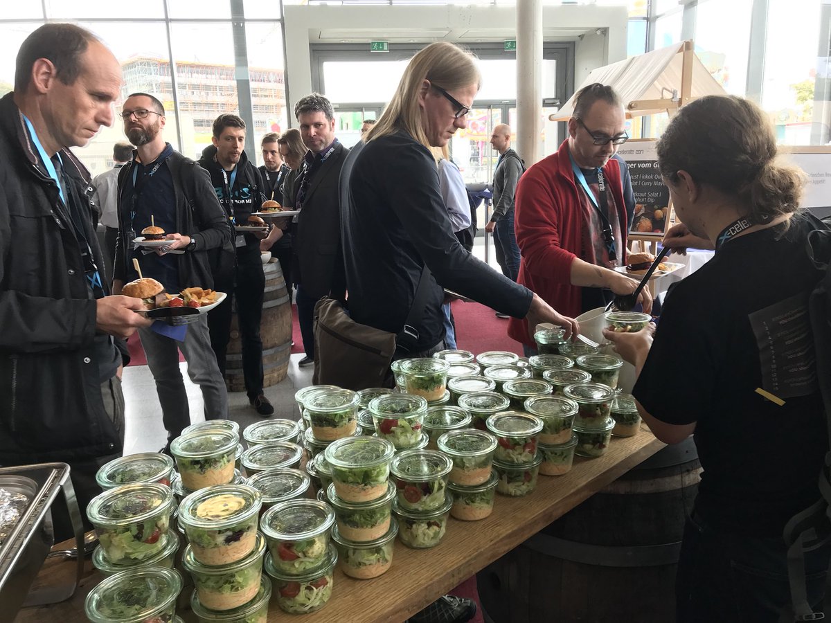 donmartin76's tweet photo. Lunch break at #xcelerate2017 after surviving my presentation. Great food, very good location. https://t.co/Z967cueAEX