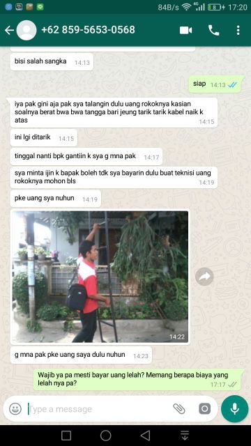 abdidian's tweet photo. @telkompromo nanya min klo masang indihome mesti da uang roko ya? 3 hari dari sales datang krumah g da kabar. Tiba2 minta uang roko https://t.co/QBeY6RvglJ