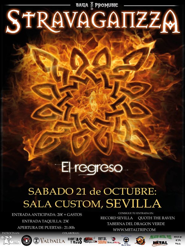 El próximo 21 de #octubre tendremos en la <a href="/salacustom/">Sala Custom</a> a los madrileños <a href="/stravaganzza666/">stravaganzza</a> con #ElRegreso!
+Info bit.ly/2i0zMjA