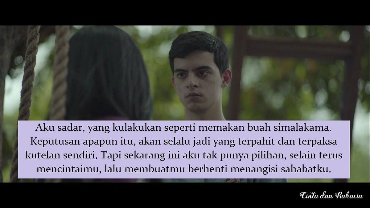 cintarahasiaNET's tweet photo. Sepahit apapun akan aku telan sendiri
#CDR2NET_42 #nontonNETjam5 https://t.co/dbpUy6q5bh