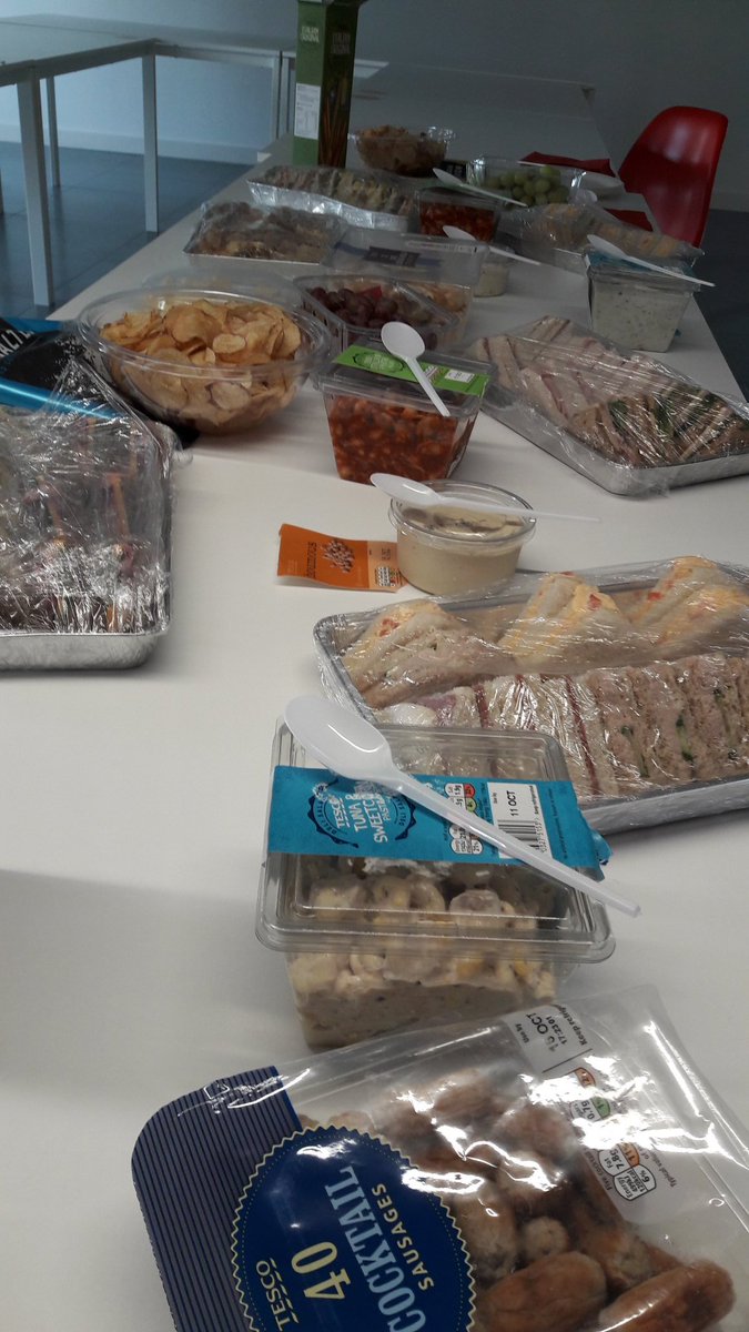 Mmmm lovely lunch for our members and employers at our Employment Day from <a href="/Tesco_marina/">tesco swansea marina</a> Diolch! #WorldHomelessnessDay
