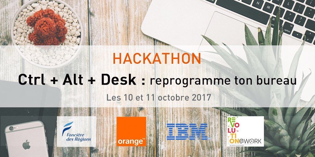 D-Day for the #ctrlaltdesk #hackathon on “tomorrow’s office” #PropTech #RETech #CRE <a href="/fonciereregions/">fonciereregions</a>