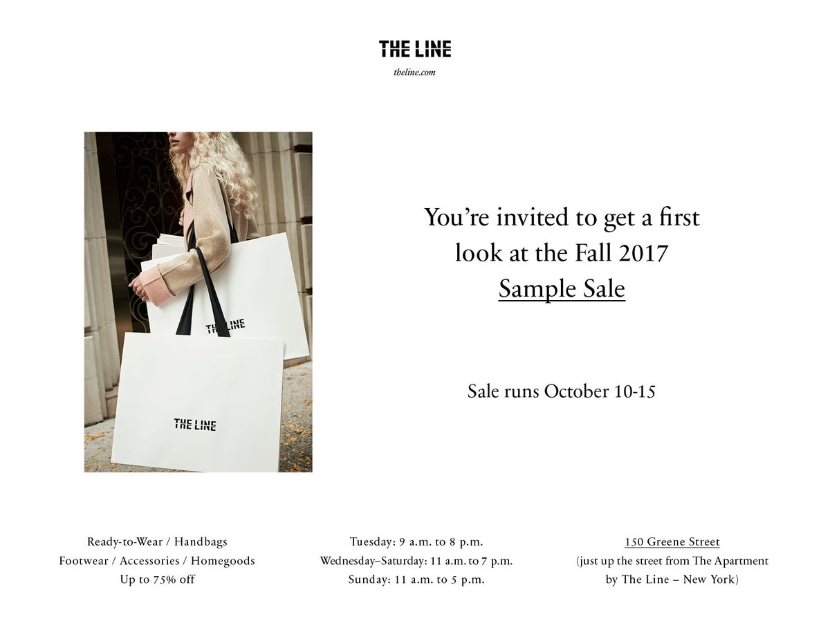 fashionblypetit's tweet photo. Shop @TheLine #samplessale @260SAMPLESALE! 70% Off Apparel, Footwear, Handbags & Accessories & 75% Off Home & Beauty https://t.co/i693FnQDgs https://t.co/wkOwHkjrX2