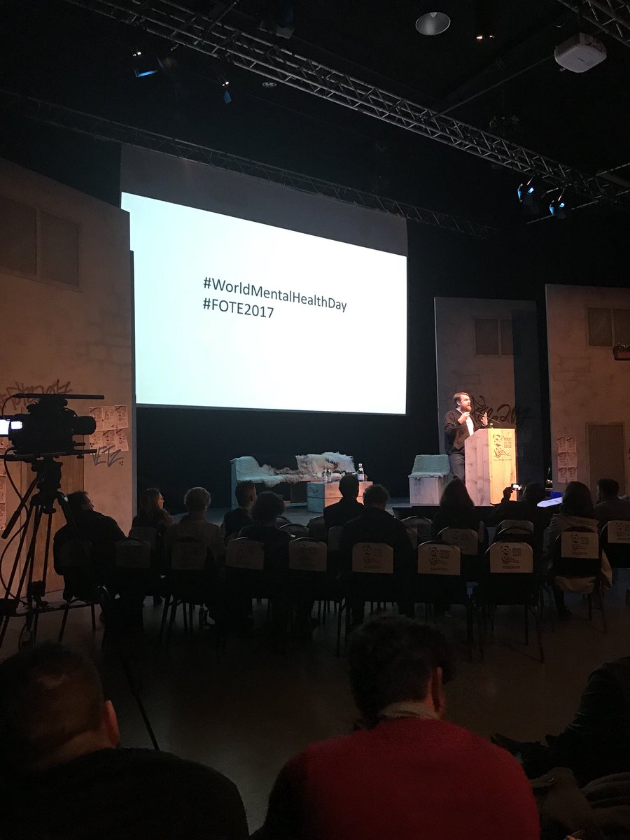 Day 2 - hearing inspiring stories from chefs all over the world who have such a passion for what they do..  #FOTE2017 #worldmentalhealthday