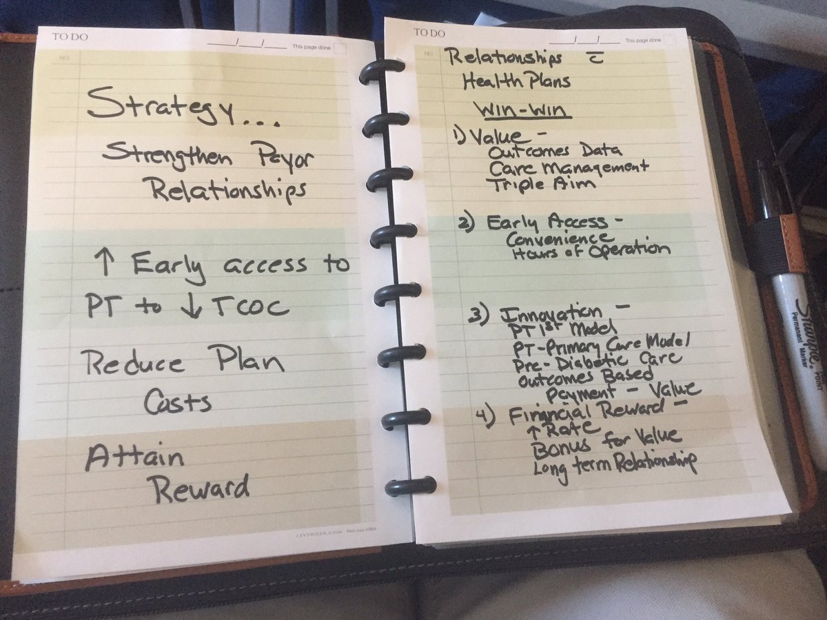 TherapyPartners's tweet photo. #PTMSO Thought of the Day...This week...#HealthPlanContracting. Step 3- Prepare your practice to meet plan’s biz concerns-size, outcomes... https://t.co/XhrtOAzVQs