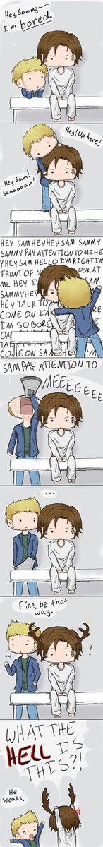 Hellyeah_pie's tweet photo. Lucifer is so cute 😍😍😍
Click on it 
 #supernatural #jensenackles #jaredpadalecki #mishacollins  #spnfamily #deanwinchester #samwinchester https://t.co/RiFqBOmYJQ